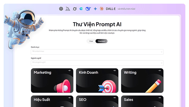 Prompt Library Section